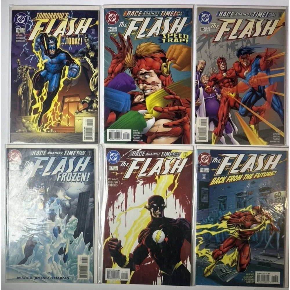 DC The Flash Comics Lot of 6 Issues 112 and 114-118 NM+ (E11)